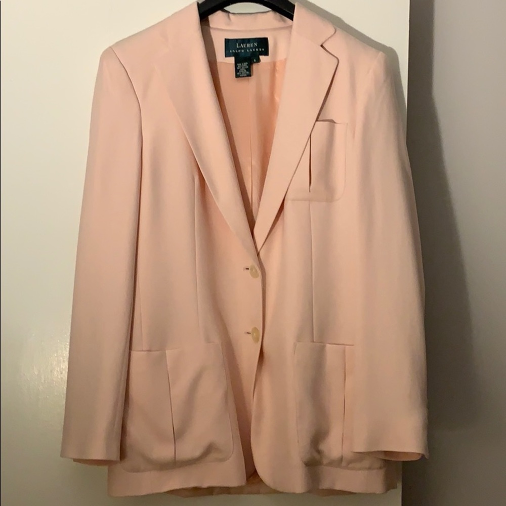 Vintage Ralph Lauren: Baby Pink Silk Suit